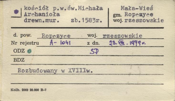 kościół p.w. ś. Michała Archanioła, skan 1