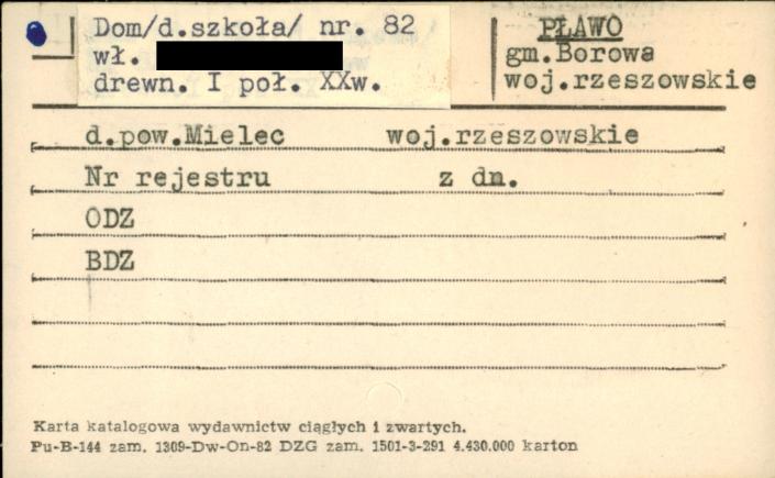 szkoła, ob. budynek mieszkalny, skan 1