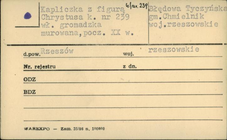 kapliczka z figurą Chrystusa, skan 1