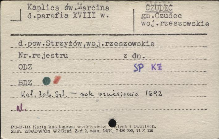 kaplica św. Marcina d. parafia, skan 1