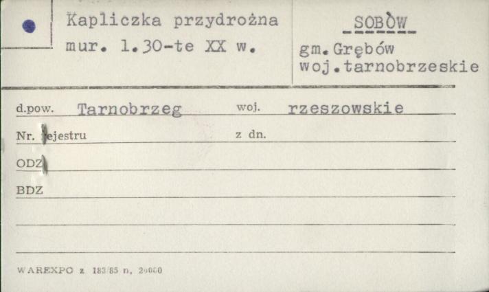 kapliczka przydrożna, skan 1