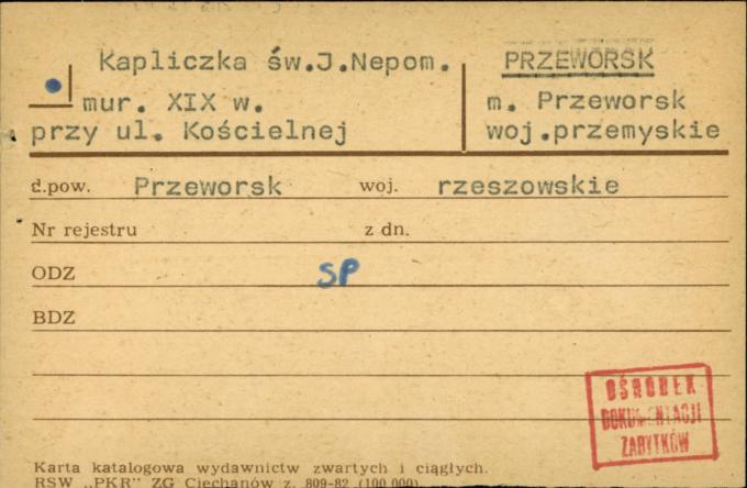 kapliczka św. Jana Nepomucena, skan 1