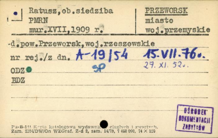 ratusz, ob. siedziba PMRN, skan 1