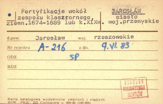 fortyfikacje wokół zespołu klasztornego, skan 1
