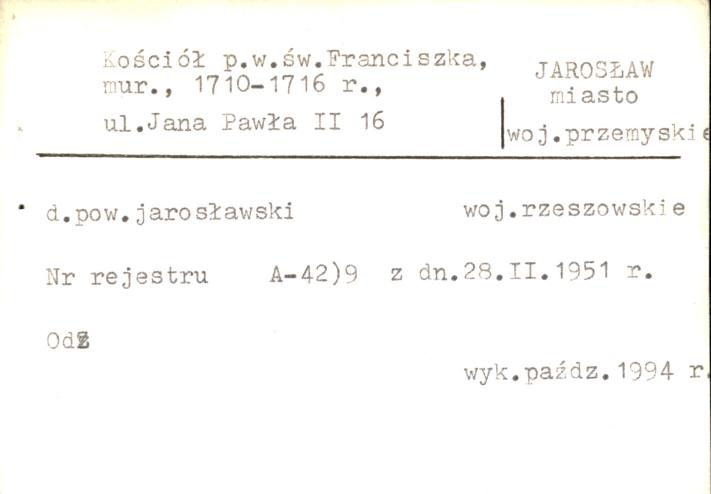 kościół reformatów pw. św. Franciszka, skan 2