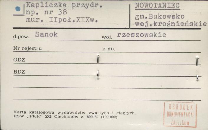 kapliczka przydrożna, skan 1