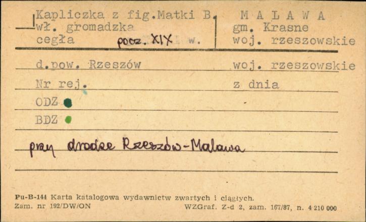kapliczka z figurą Matki Bożej, skan 1