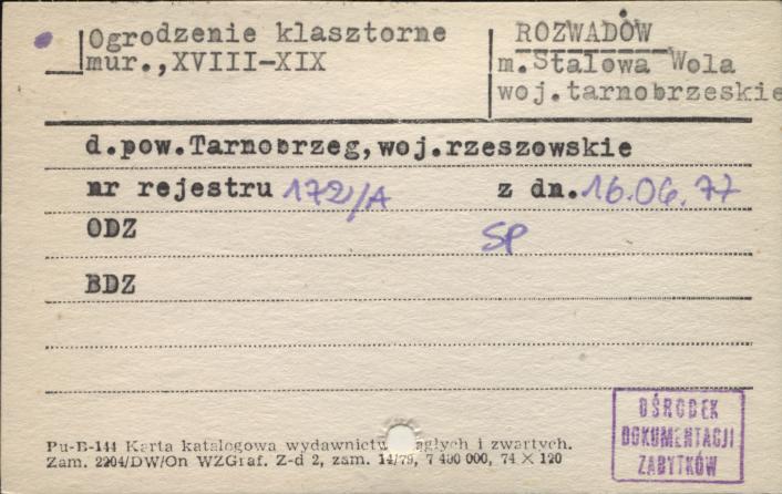 ogrodzenia klasztoru kapucynów, skan 1