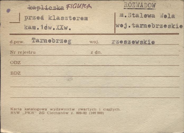 figura przed klasztorem kapucynów, skan 1