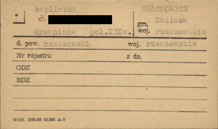 kapliczka pw. NMP Niepokalanie Poczętej, skan 1