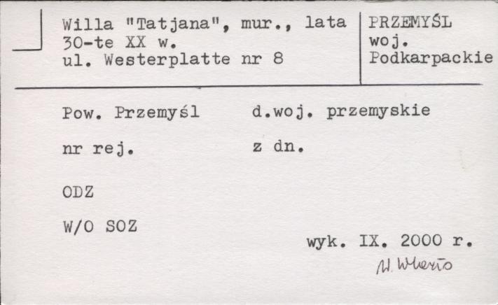 willa Tatjana, skan 1