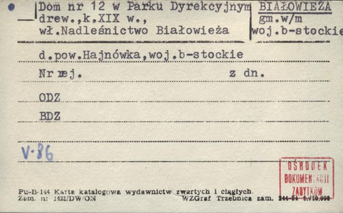 dom w parku dyrekcyjnym, skan 1