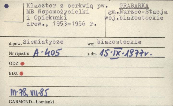 cerkiew pom. pw. Ikony Matki Bożej Wszystkich Strapionych Radość, skan 1