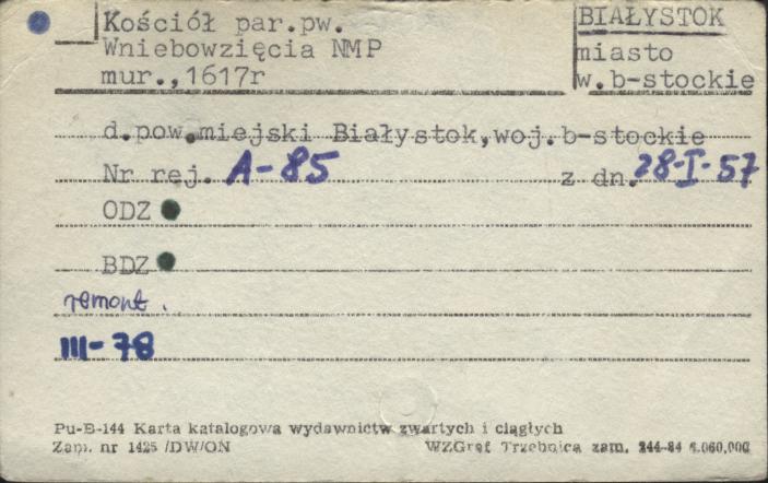 kościół par. pw. Wniebowzięcia NMP, skan 1