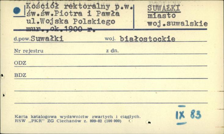 kościół rektoralny pw. św. Piotra i Pawła, skan 1