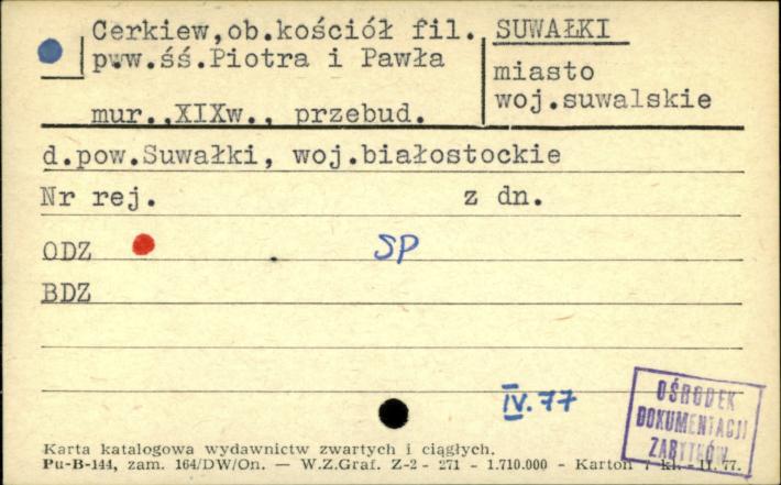cerkiew, ob. kościół fil. pw. św. Piotra i Pawła, skan 1