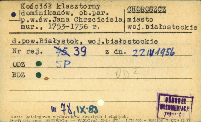 kościół dominikanów, ob. par. pw. św. Jana Chrzciciela, skan 1