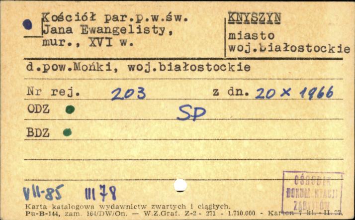 kościół par. pw. św. Jana Ewangelisty, skan 1