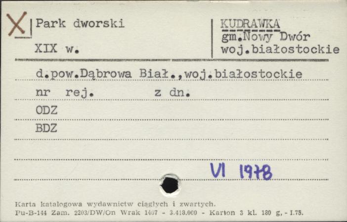 park dworski, skan 1