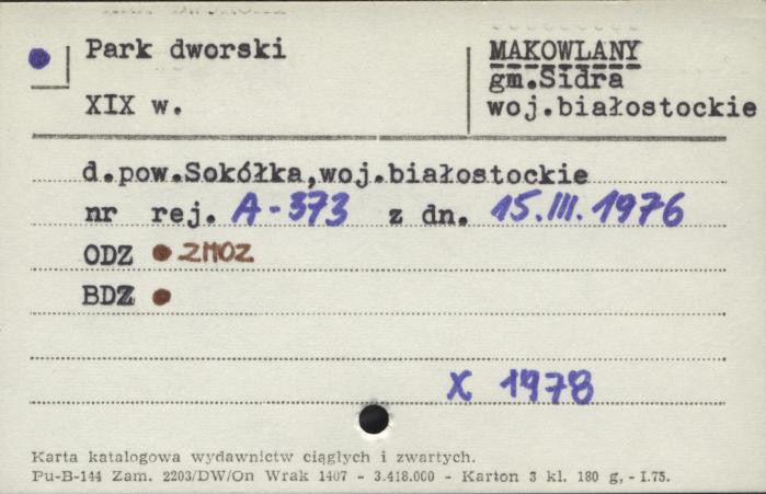 park dworski, skan 1