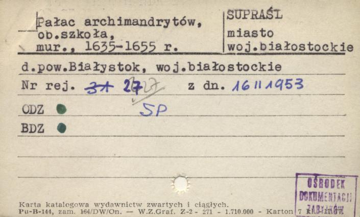 pałac archimandrytów, ob. szkoła, skan 1