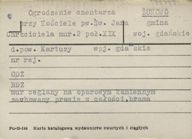 ogrodzenie cmentarza przy kościele pw. św. Jana Chrzciciela, skan 1