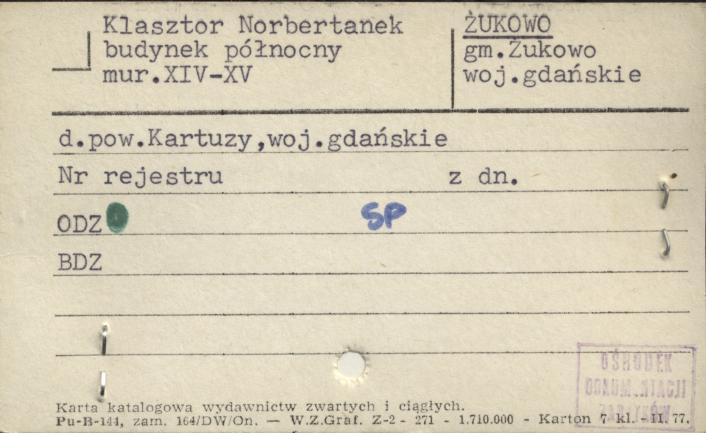 klasztor norbertanek - budynek północny, skan 1