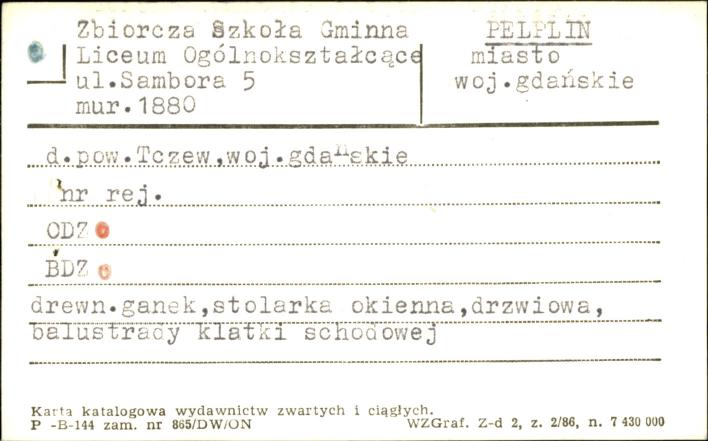 Zbiorcza Szkoła Gminna - liceum ogólnokształcące, skan 1