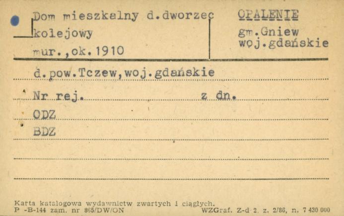 dom mieszkalny, d. dworzec kolejowy, skan 1