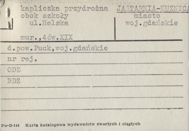 kapliczka przydrożna, skan 1