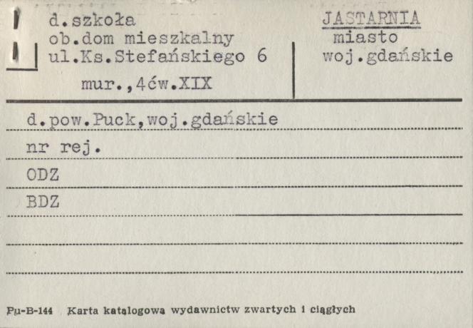 szkoła, ob. dom mieszkalny, skan 1