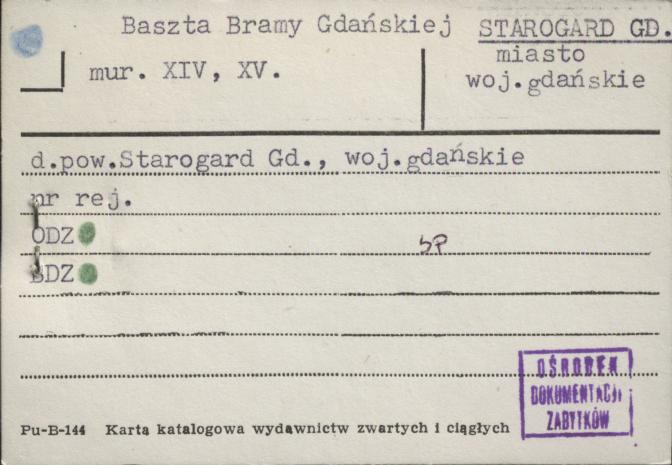 baszta bramy gdańskiej, skan 1