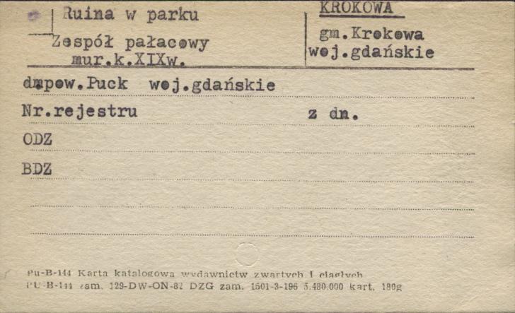 ruina w parku, zespół pałacowy, skan 1