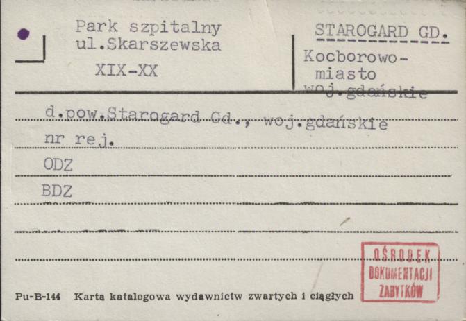 park szpitalny, skan 1
