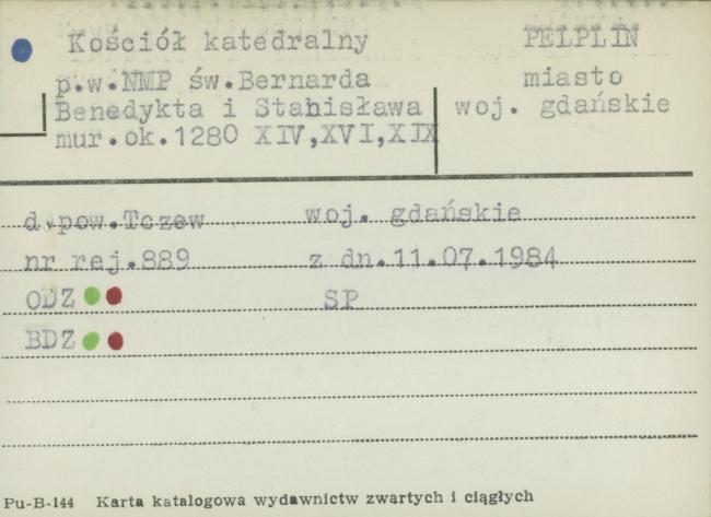 kościół katedralny pw. NMP św. Bernarda, Benedykta i Stanisława, skan 1