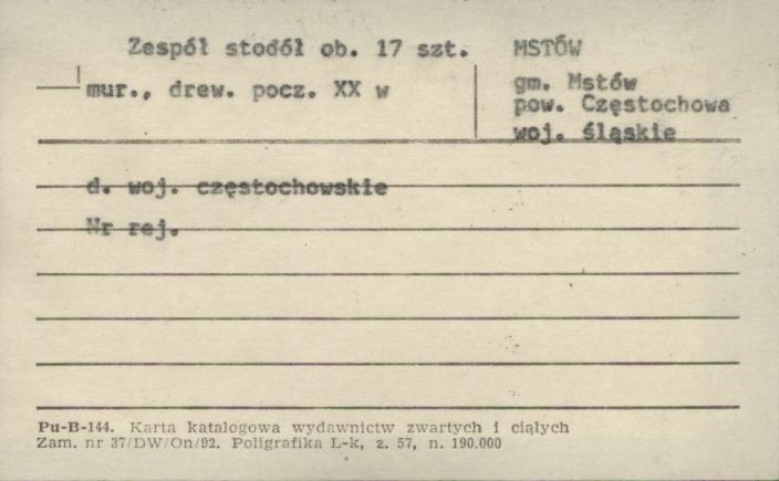 zespół stodół, ob. 17 szt., skan 1