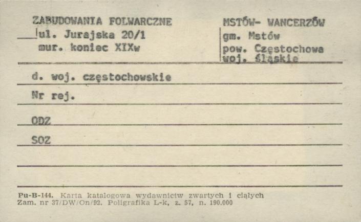 zabudowania folwarczne, skan 1