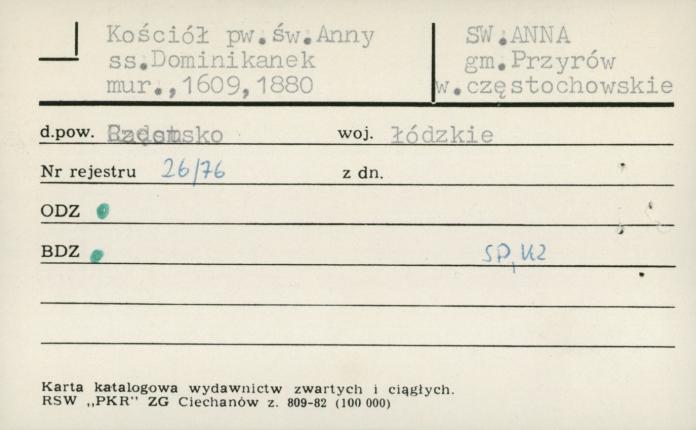 kościół pw. św. Anny ss. Dominikanek, skan 1