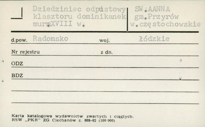 dziedziniec odpustowy klasztoru dominikanek, skan 1