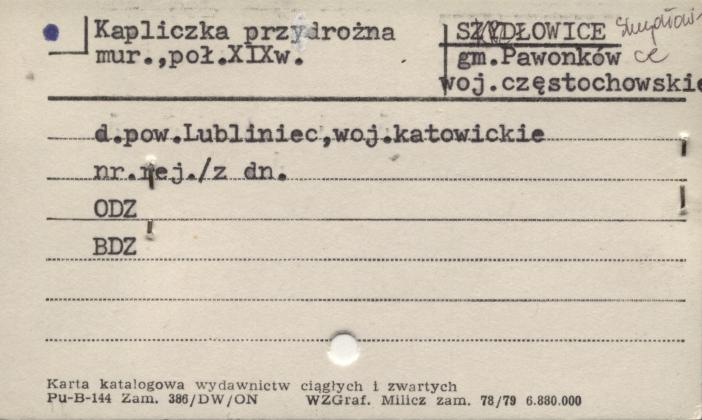 kapliczka przydrożna, skan 1