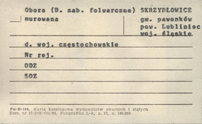 obora - folwark, skan 1