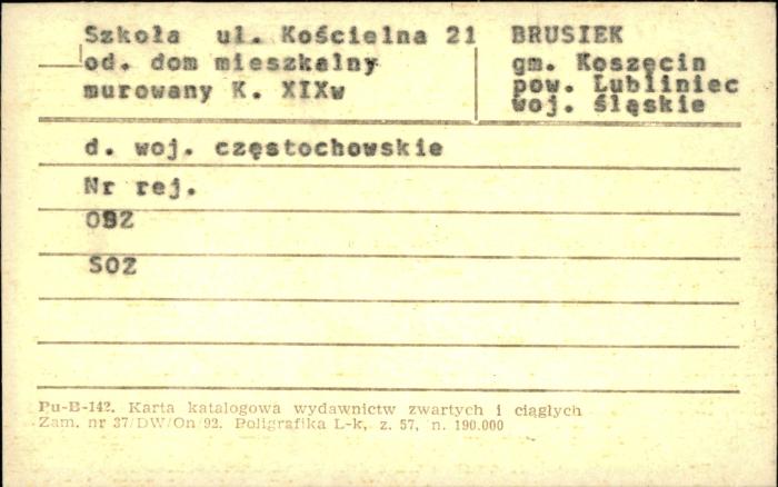 szkoła, ob. dom mieszkalny, skan 1