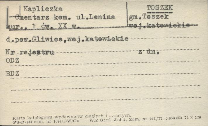 kapliczka, cmentarz kom., skan 1