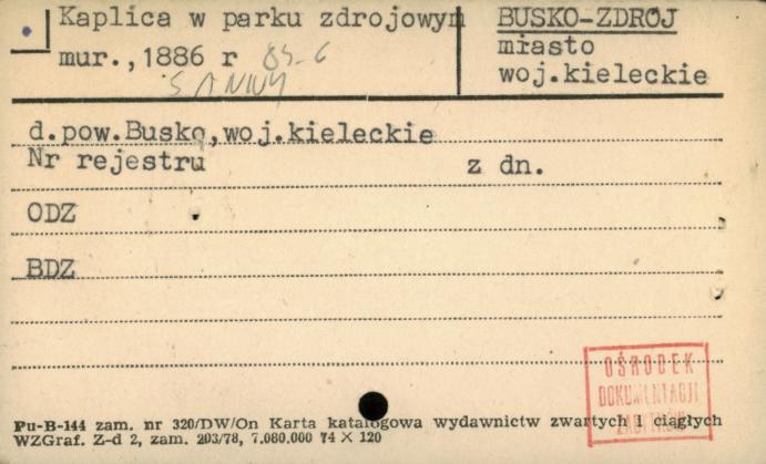 kaplica w parku zdrojowym, skan 1