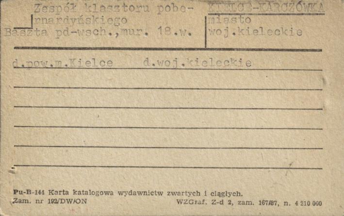 baszta pd-wsch przy klasztorze, skan 1