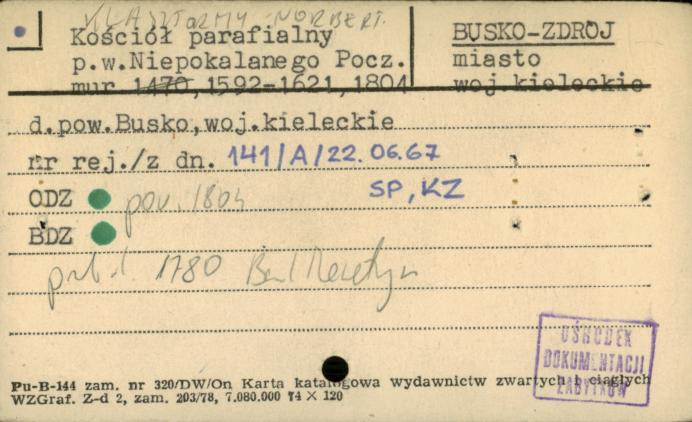 kościół parafialny p. w. Niepokalanego Pocz., skan 1