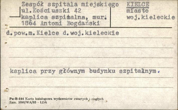 zespół szpitala miejskiego, kaplica szpitalna, skan 1