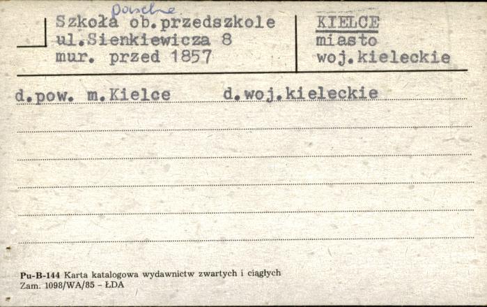 szkoła, ob. przedszkole, skan 1