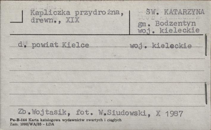 kapliczka przydrożna, skan 1