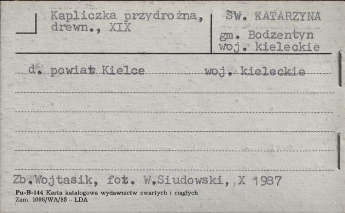 kapliczka przydrożna, skan 1